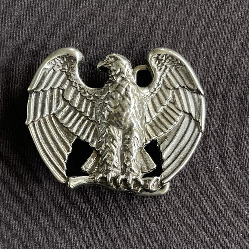 Avon Eagle Belt Buckle Patriotic American Silvertone Vintage‎ Avon Collectible